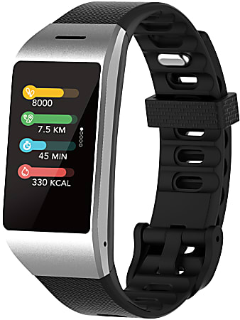 MyKronoz ZeNeo Touch-Screen Smartwatch, Silver/Black, KRZENEO-SILVER