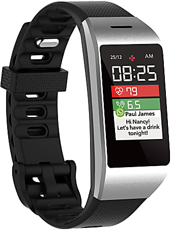 MyKronoz ZeNeo Touch Screen Smartwatch SilverBlack KRZENEO SILVER ODP Business Solutions