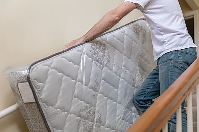 Plastic wrap for deals mattress