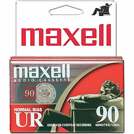 Maxell UR 90 Audio Cassette - 2 x 90Minute - Normal Bias
