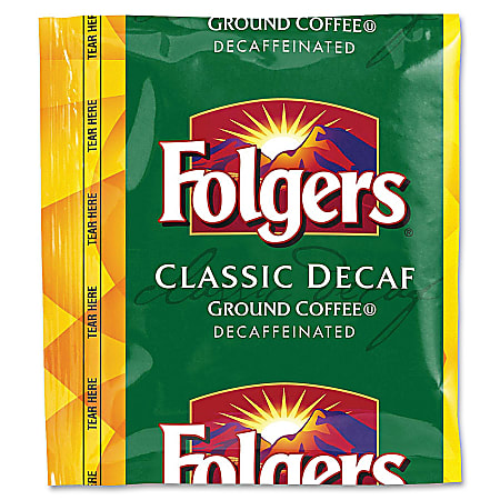 Folgers® Classic Roast Decaffeinated Coffee Packs, 1.5 Oz Bag Of 42