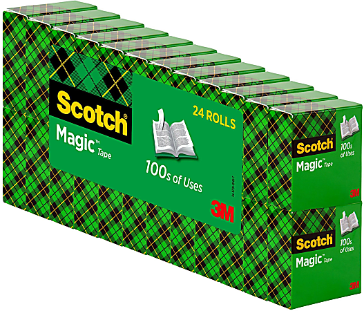 Scotch Magic Greener Invisible Tape 34 x 900 Clear Pack of 10 rolls -  Office Depot