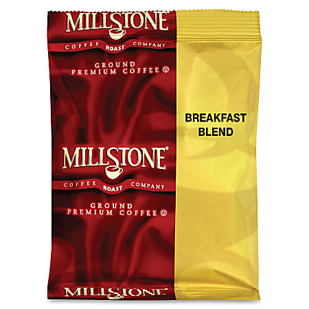 Folgers® Millstone Regular Coffee Breakfast Blend, 1.75 Oz., Carton Of 24