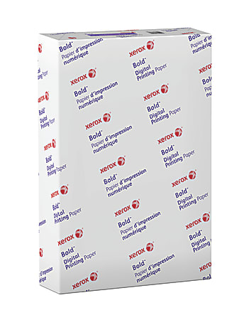 Xerox® Bold Digital® Printing Paper, Tabloid Extra Size (18" x 12"), 100 (U.S.) Brightness, 32 Lb Text (120 gsm), FSC® Certified, Ream Of 500 Sheets