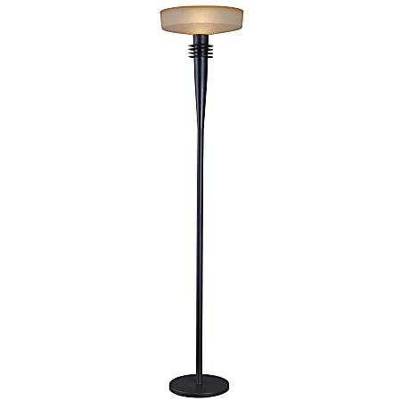 Kenroy Windham Torchiere Floor Lamp, 72"H, Bronze