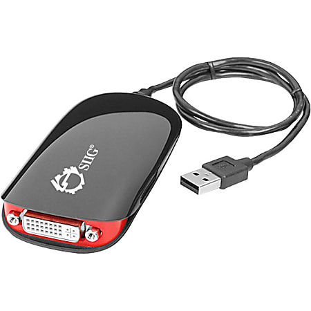 SIIG USB To DVI/VGA Multi Monitor Video Adapter, 4.1"