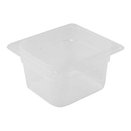 Cambro 1/6 Size Food Pan, Semi-Clear