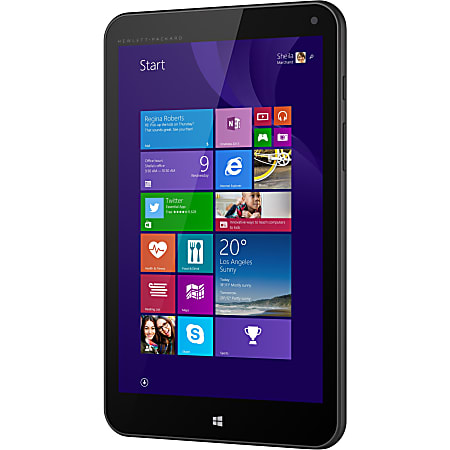 HP Stream 8 5901 Tablet - 8" - 1 GB LPDDR2 - Intel Atom Z3735G Quad-core (4 Core) 1.33 GHz - 32 GB - Windows 8.1 with Bing - 1280 x 800 - In-plane Switching (IPS) Technology - T-Mobile - 4G - Black Licorice