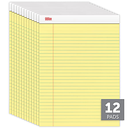 ♡♡ Office Depot Brand Writing Pads 8 12 x 11 34 LegalWide Ruled