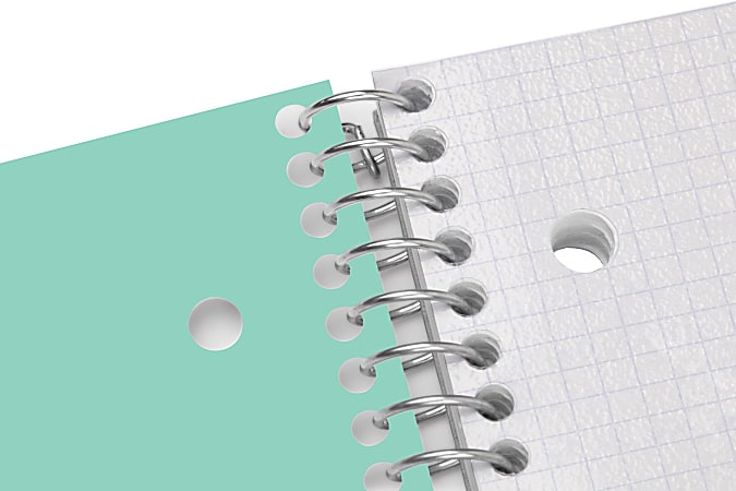 Office Depot Brand Stellar Poly Notebook 8 12 x 11 1 Subject Quadrille ...