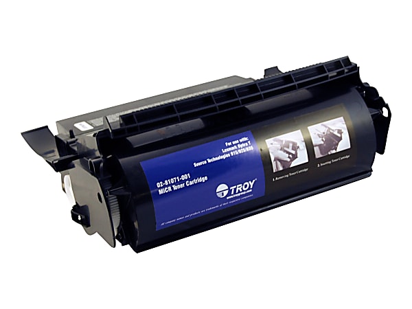 TROY - Black - compatible - toner cartridge - for Lexmark T520, T522, T620; Optra T610, T612, T614, T616; OptraImage T610, T614, T616