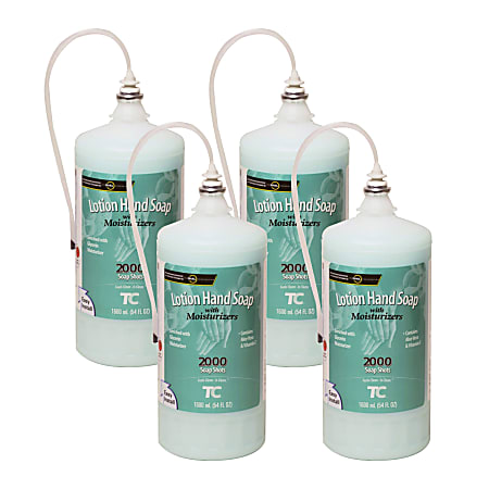 Rubbermaid® Enriched Lotion Hand Soap With Moisturizers, Passion Flower Scent, 54.1 Oz, Carton Of 4 Bottles