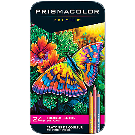 Prismacolor® Professional Thick Lead Art Pencils, Assorted Colors, Set Of 24 Pencils