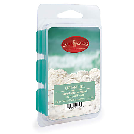 Candle Warmers Etc Wax Melts, Ocean Tide, 2.5 Oz, Case Of 4 Packs