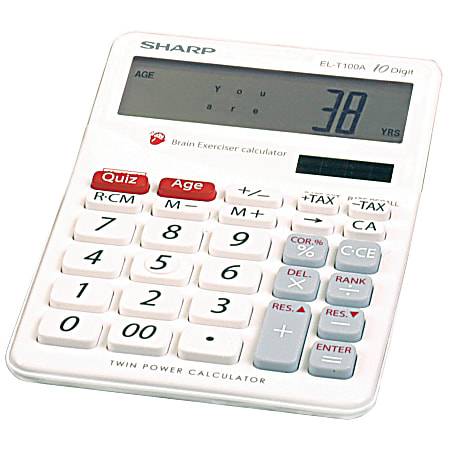 Sharp® EL-T100 Brain Exerciser Calculator