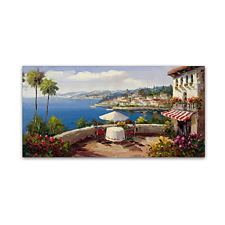 Trademark Global Italian Afternoon Gallery-Wrapped Canvas Print By Rio, 24"H x 47"W