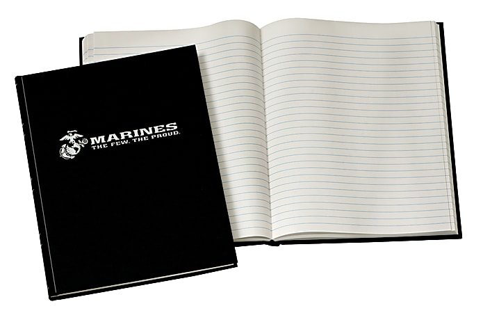 Accounting Book With Marine Logo, 10 1/2" x 8", 192 Pages