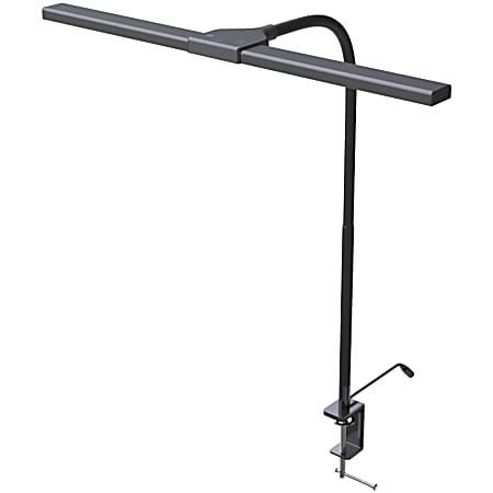 OttLite Wellness Series Swerve LED Desk Lamp black - Office Depot