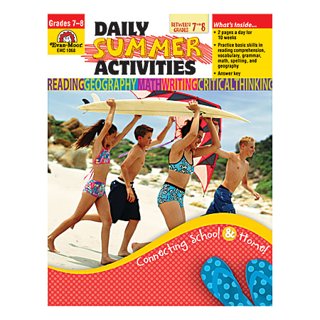 Evan-Moor® Daily Summer Activities, Moving From 7th To 8th Grade