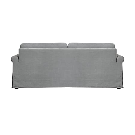 Serta Morgan Convertible Sofa 36 15 H x 90 910 W x 39 D Light Gray Office Depot