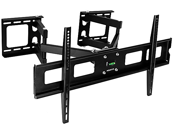 Mount-It! MI-484C Full-Motion Corner TV Wall Mount For Screens 37 - 63", 17-1/2”H x 34”W x 4-1/2”D, Black