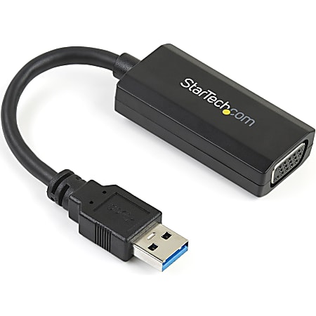 StarTech.com USB 3.0 to VGA Display Adapter 1920x1200, On-Board Driver Installation, Video Converter with External Graphics Card - USB32VGAV