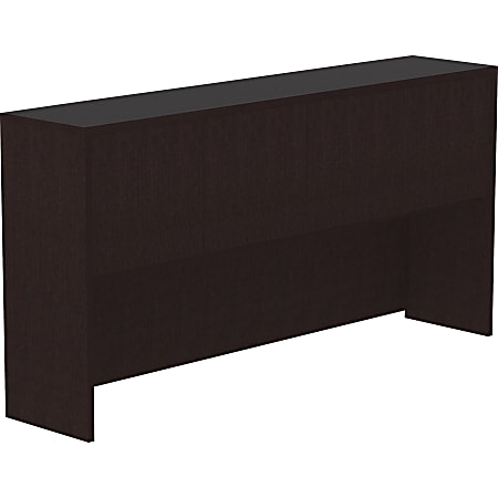 Lorell® Essentials 71"W 4-Door Credenza Hutch, Espresso