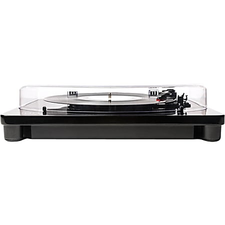 ION Classic LP USB Conversion Turntable for Mac & PC - Belt Drive - Straight - Piano Black - Audio Line Out - USB