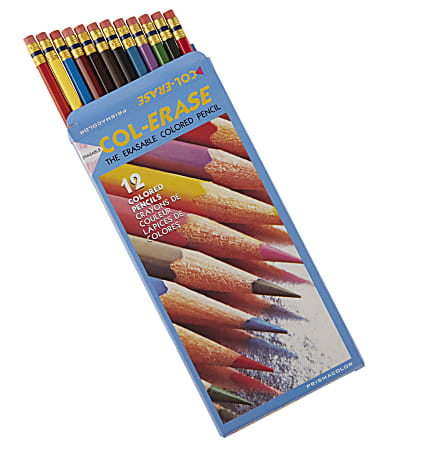 Prismacolor Col-Erase Pencil with Eraser, 0.7 mm, 2B (#1), Carmine