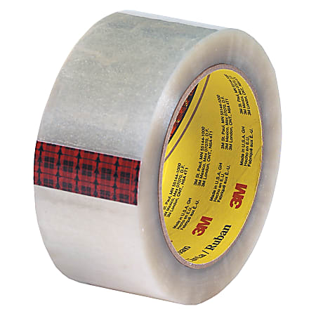 3M® 313 Carton Sealing Tape, 2" x 55 Yd., Clear, Case Of 36