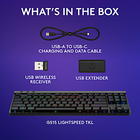 Logitech G515 LIGHTSPEED TKL Low Profile Wireless Gaming Keyboard