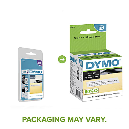 DYMO LabelWriter Labels Return Address 30578 34 x 2 Box of ...