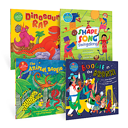 Barefoot Books PreK Boogie Time Singalongs Book Bundle, Set Of 4 Books