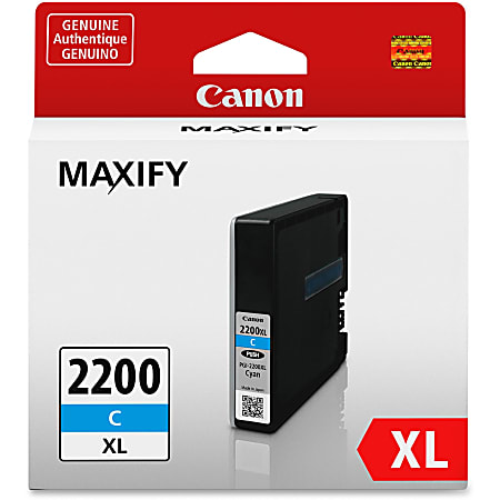 Canon PGI-2200XL C - XL - cyan - original - ink tank - for MAXIFY iB4020, iB4120, MB5020, MB5120, MB5320, MB5420