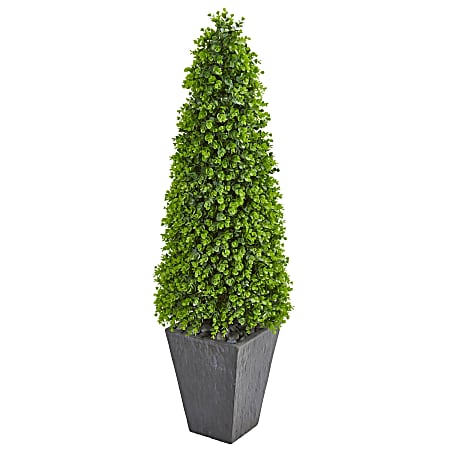 Nearly Natural 57"H Eucalyptus Topiary Artificial Tree With