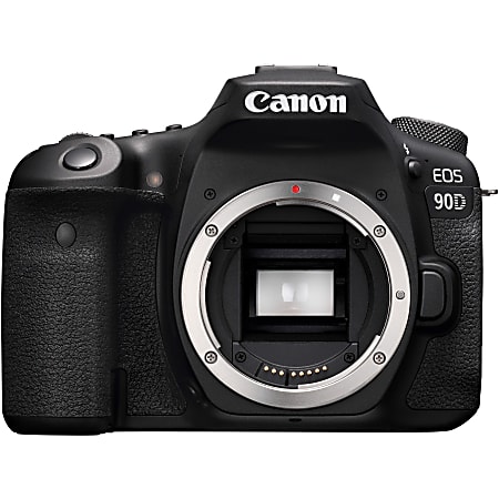 Canon EOS 90D 32.5 Megapixel Digital SLR Camera Body Only - Black - Autofocus - 3" Touchscreen LCD - 6960 x 4640 Image - 3840 x 2160 Video - HD Movie Mode - Wireless LAN