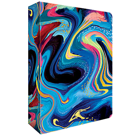 Lang Deluxe Daily/Monthly Day Planner, 9-1/2”H x 7”W, Brush Strokes, January 2022 To December 2022, 22991084101