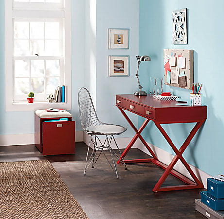 See Jane Work Kate Writing Desk Red Office Depot