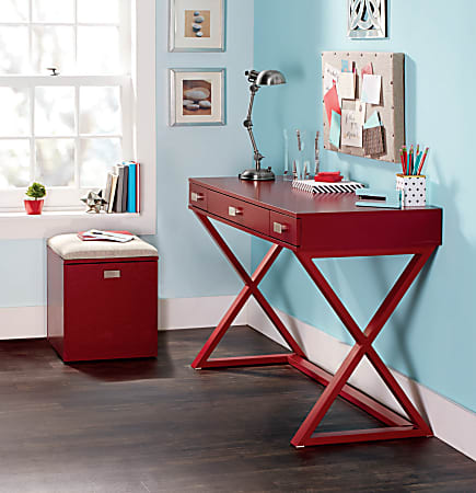 Red clearance desk target