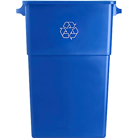 Genuine Joe Recycling Container, 30"H x 22 1/2"W x 11"D, Blue