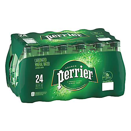 Nestlé® Perrier® Sparkling Natural Mineral Water, 16.9 Oz, Case of 24 Bottles
