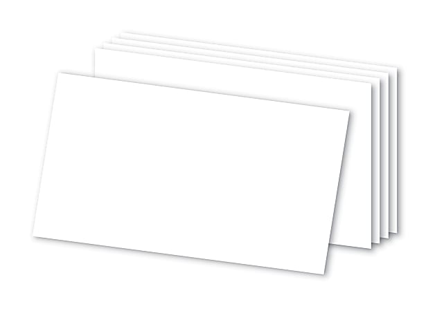 Office Depot® Brand Blank Index Cards, 3" x 5", White, Pack Of 100