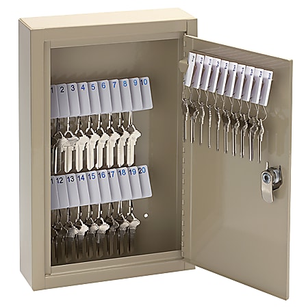 Office Depot® Brand High-Security Locking 30-Key Cabinet, 12