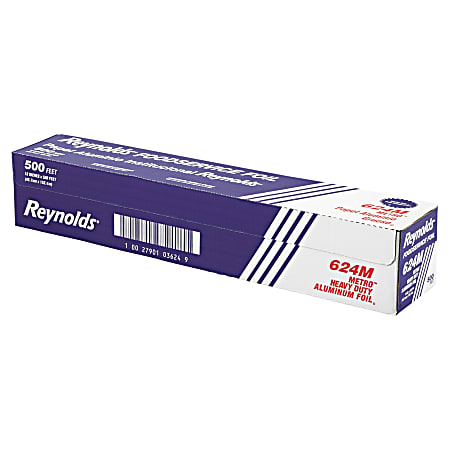 Reynolds Wrap® Metro™ Aluminum Foil, Heavy-Duty Gauge, 18" x 500', Silver