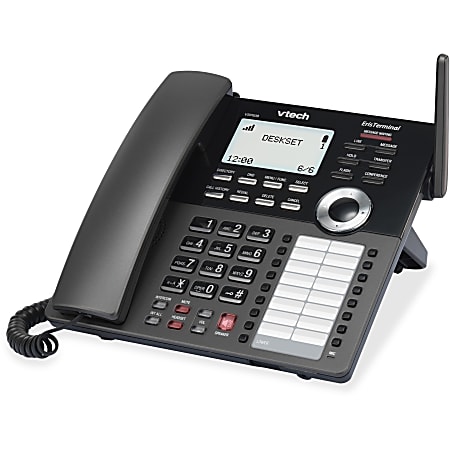 VTech ErisTerminal VSP608 IP Phone - Corded/Cordless - DECT - Desktop - VoIP - Caller ID - Speakerphone - SIP Protocol(s)