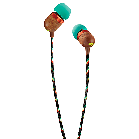 Marley Jammin "Smile" Earbud Headphones With Carry Bag, Rasta