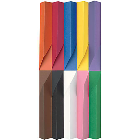 SunWorks Construction Paper, 50 lb Text Weight, 9 x 12, Assorted, 50/Pack