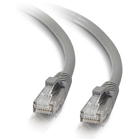 C2G 10ft Cat5e Ethernet Cable - Snagless Unshielded (UTP) - Gray - Category 5e for Network Device - RJ-45 Male - RJ-45 Male - 10ft - Gray