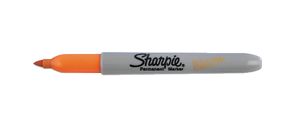 Sharpie® Neon Permanent Marker, Fine Point, Orange