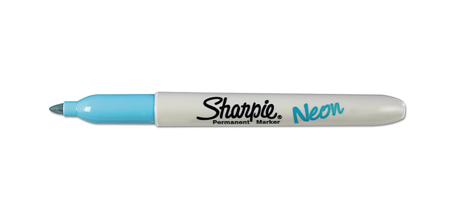 Sharpie Neon Permanent Markers, Neon Blue